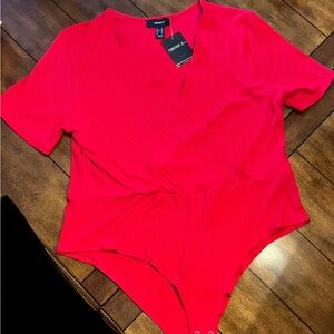 Forever 21 + Red Bodysuit